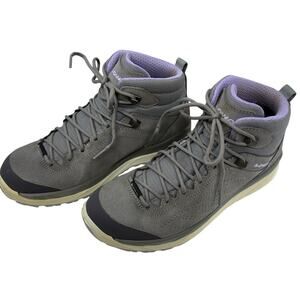 LOWA Malta Hiking Boots Womens Size 7.5 GTX‎ Mid Gray Leather Waterproof Shoes